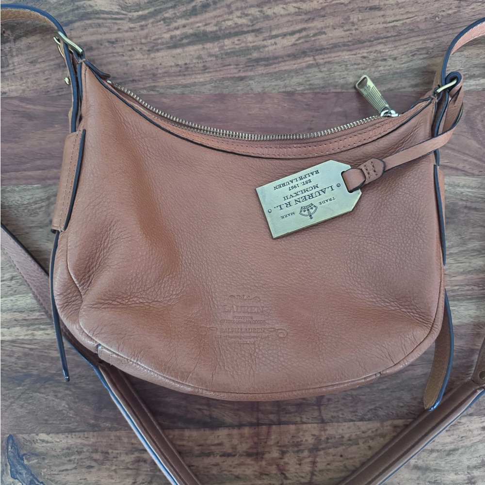Tan Leather Crossbody Bag